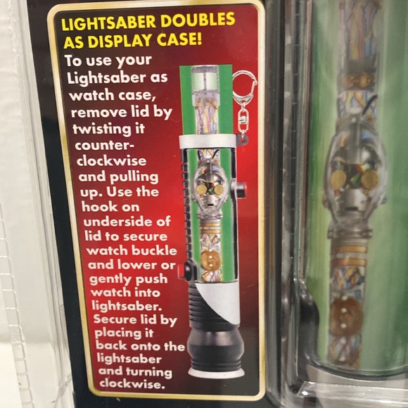 Vintage 1999 Star Wars Episode I C-3po Collector Watch and Lightsaber Display - Picture 4 of 10